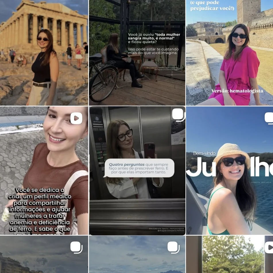 Feed do Instagram de Dra. Gabriela Spelta