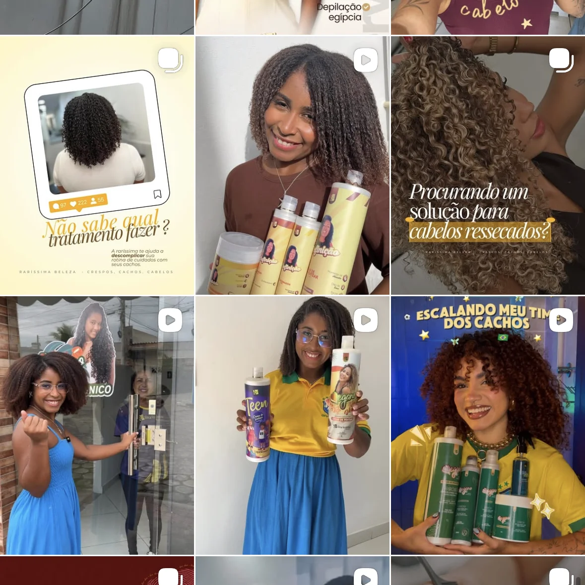 Feed do Instagram de Raríssima