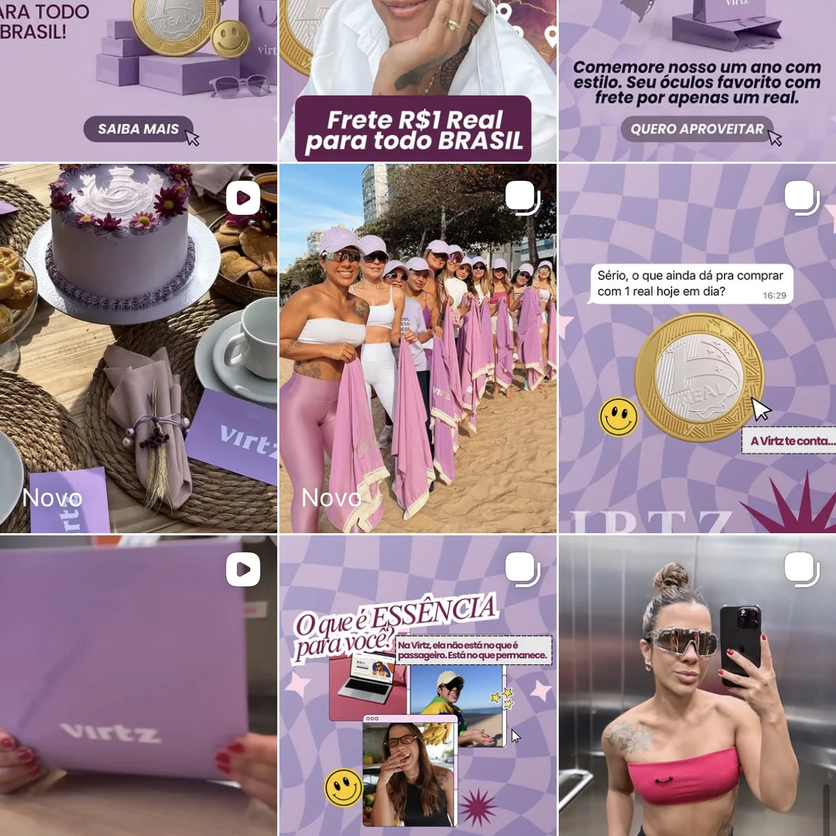Feed do Instagram de Virtz